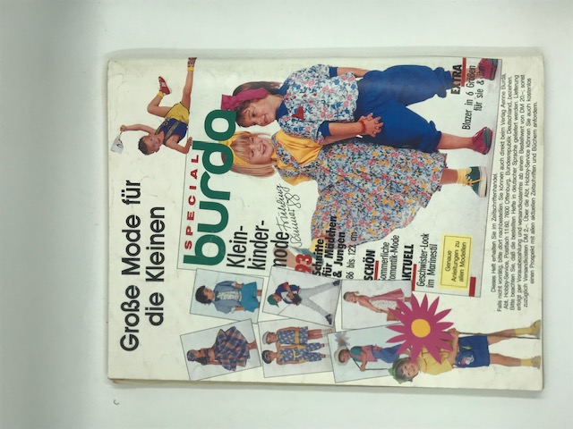 Vintage Schnittmuster Burda Juni 1988