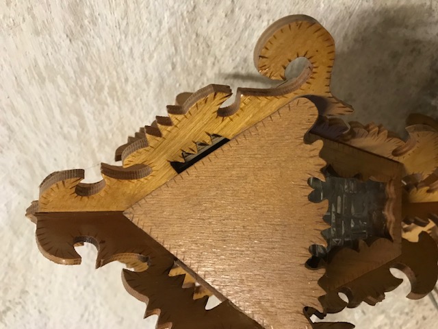Vintage Tischlampe DDR aus Holz