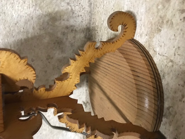 Vintage Tischlampe DDR aus Holz