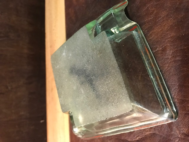 Vintage Aschenbecher "Pfeifenraucher" aus Glas