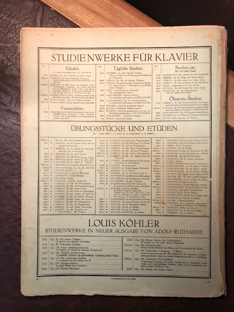 Czerny, Schule der Geläufigkeit Heft IV, Edition P