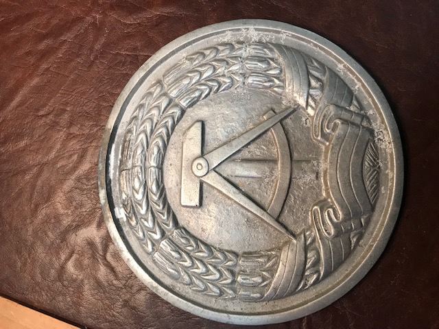 DDR Hammer und Sichel Schild Lauchhammer