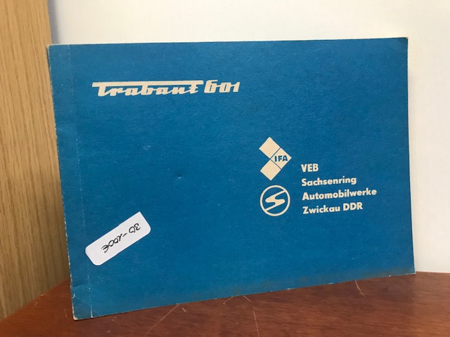 Ersatzteilkatalog Trabant 601 VEB Sachsenring