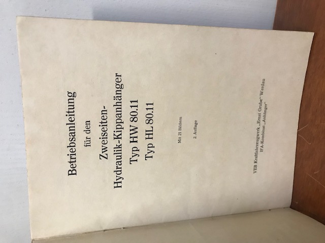 Betriebsanleitung HW 80.11
