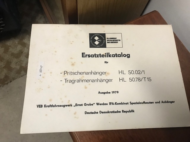 Ersatzteilkatalog Für HL 50.02/1  HL50.78/T15