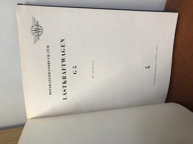 Reparaturhandbuch G5 1958