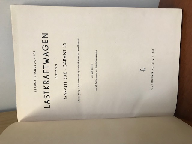 Reparaturhandbuch für Garant 30K, Garant 32
