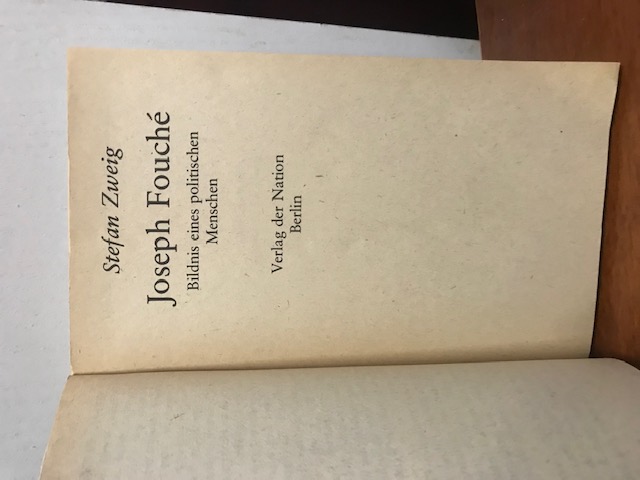 Joseph Fouché, Stefan Zweig