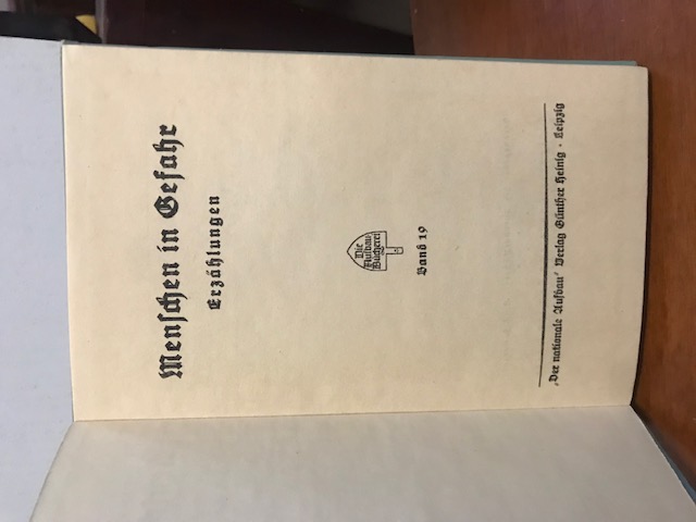 Menschen in Gefahr, Aufbau Bücherei Band 19