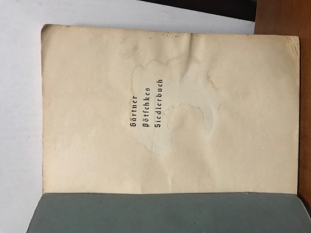 Des alten Gärtner Pötsches Siedlerbuch