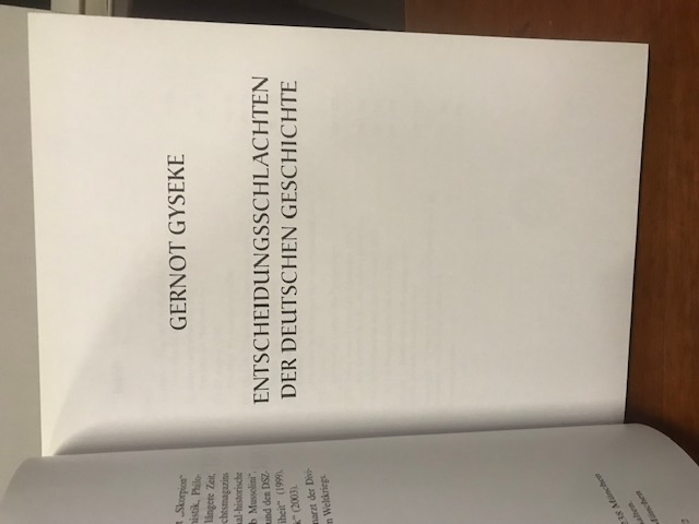 Entscheidungsschlachten der deutschen Geschichte, 