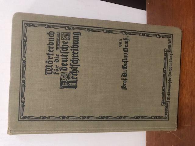 Wörterbuch für die deutsche Rechtschreibung, 1902