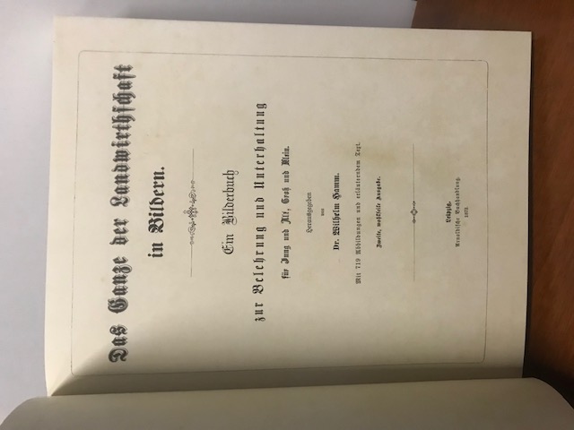 Das Ganze der Landwirtschaft, 1872