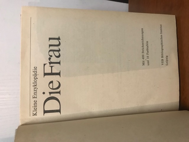 Die Frau, Kleine Enzyklopädie, 1. Auflage
