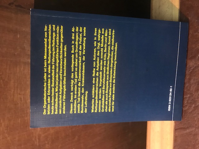 Handbuch für Organisatorische Leiter, 1996