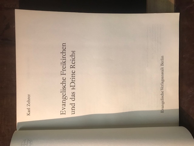 Evangelische Freikirchen und das Dritte Reich, Zeh