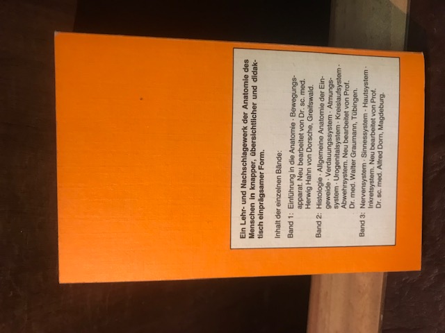 Taschenbuch der Anatomie, Voss