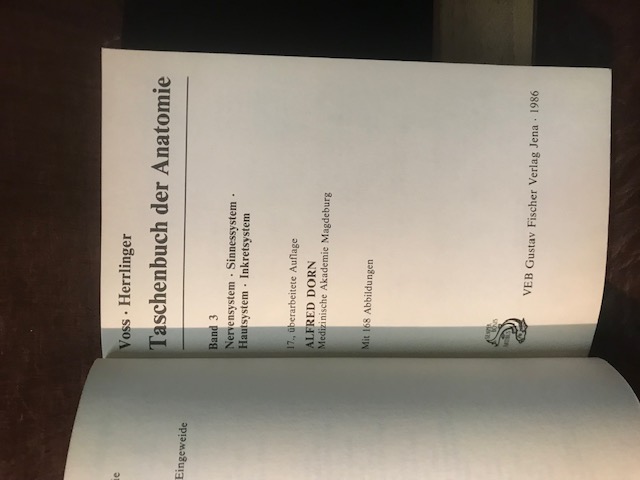 Taschenbuch der Anatomie, Voss