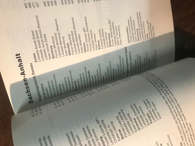 BOS Funk, Marten Ausgabe 1998