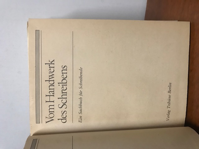 Vom Handwerk des Schreibens