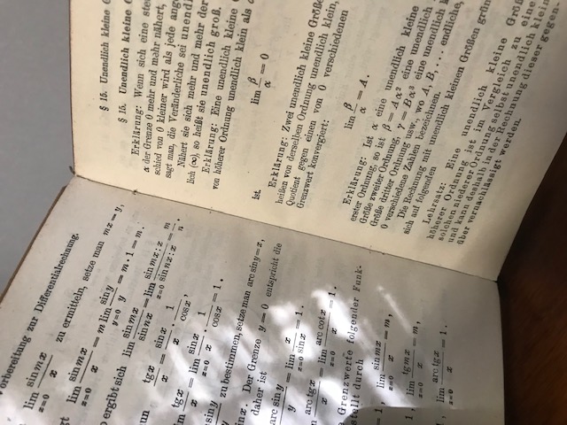 Sammlung Göschen, Höhere Analysis 1