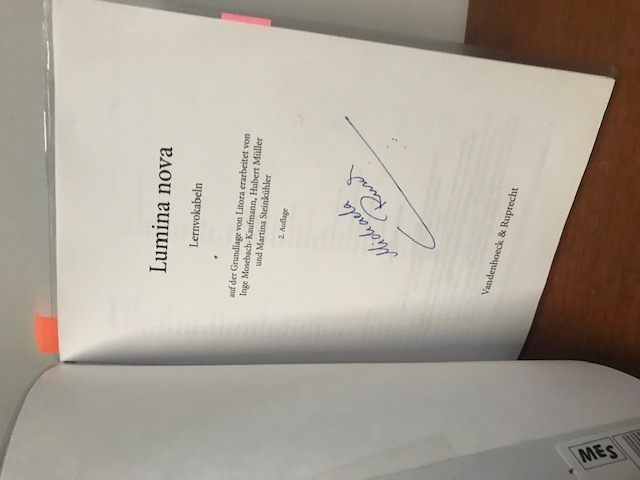 Lumina nova, Begleitgrammatik + Lernvokabeln
