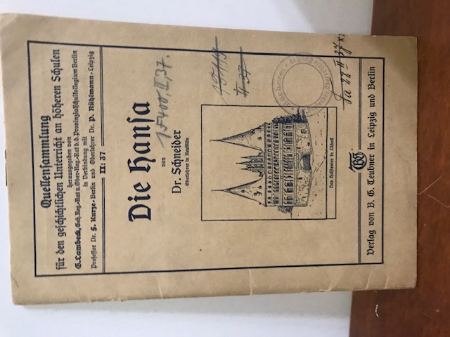Quellensammlung II 37 Die Hansa