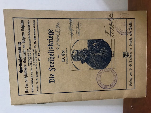 Quellensammlung II72 Die Freiheitskriege