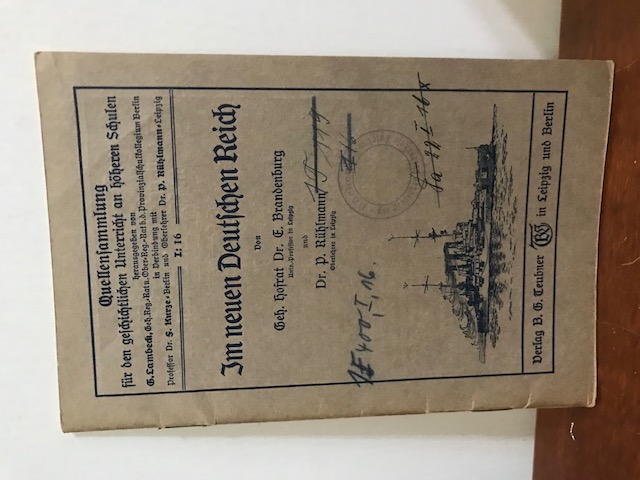 Quellensammlung I 16 Im neuen Deutschen Reich