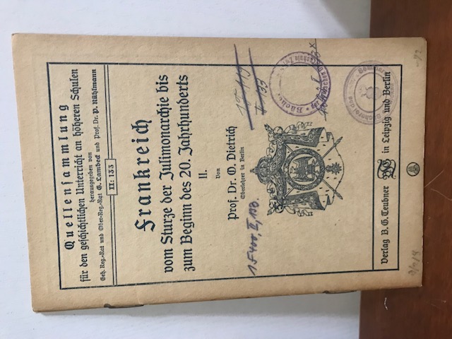 Quellensammlung II 133 Frankreich