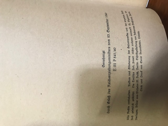 Lied im Volk, Der erste Band, 1942
