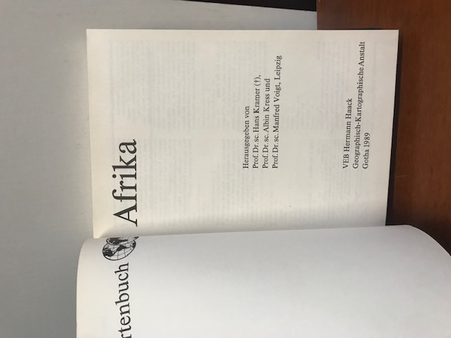 Haack Kartenbuch Afrika, 1. Auflage
