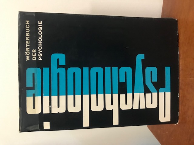 Wörterbuch der Psychologie, 1978