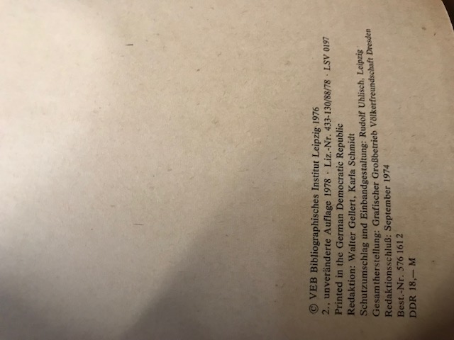 Wörterbuch der Psychologie, 1978