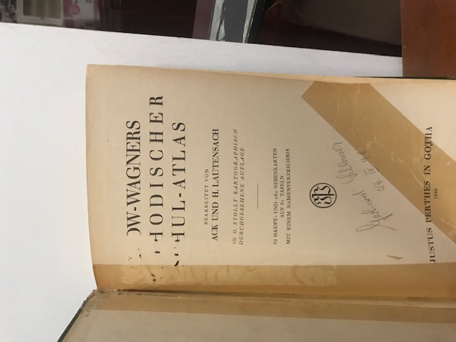 Sydow Wagner Methodischer Schul-Atlas 1944