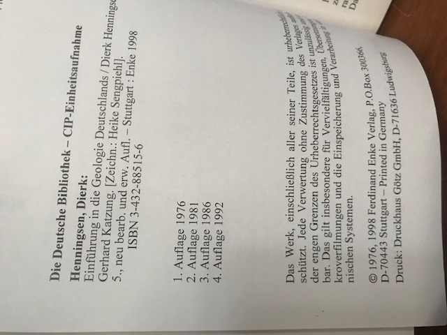 Einführung in die Geologie Deutschlands