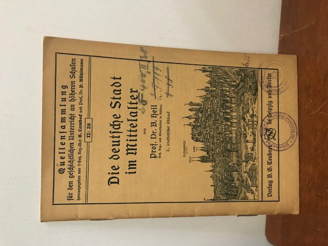 Quellensammlung II38 Die deutsche Stadt im 