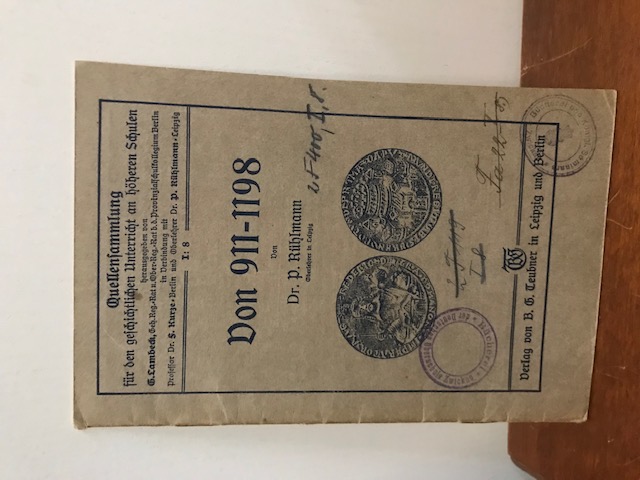 Quellensammlung I 8 Von 911-1198