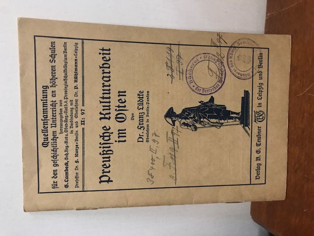 Quellensammlung II97 Preußische Kulturarbeit im Os