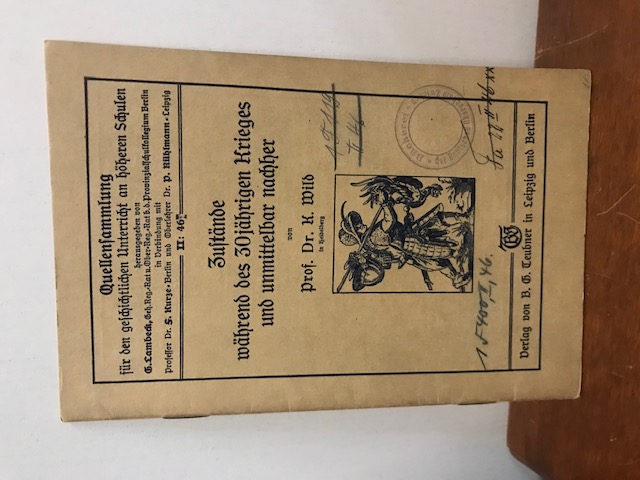 Quellensammlung II 46 Zustände während des 30ig