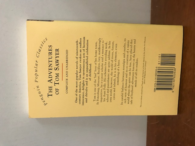 The adventures of Tom Sawyer, Twain
