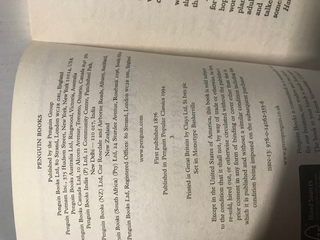 The adventures of Tom Sawyer, Twain