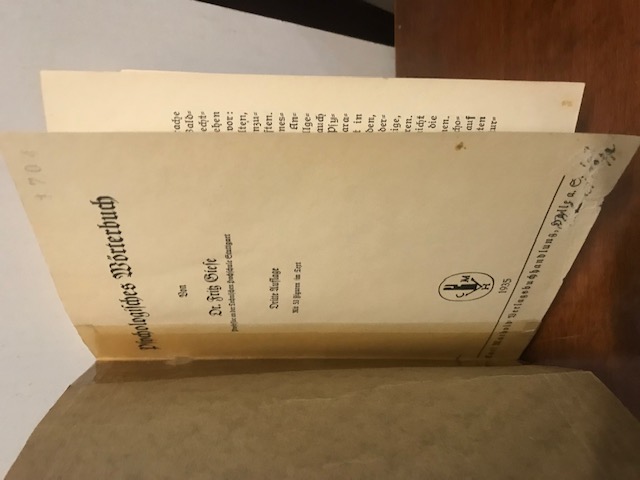 Psychologisches Wörterbuch, Giese