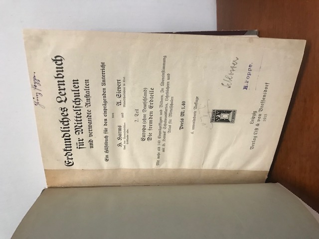 Erdkundliches Lernbuch für Mittelschulen, 1915