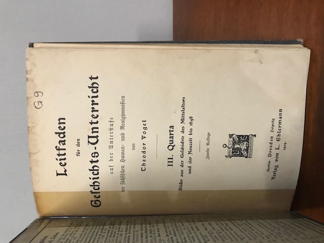 Leitfaden für den Geschichtsunterricht, Vogel 1909
