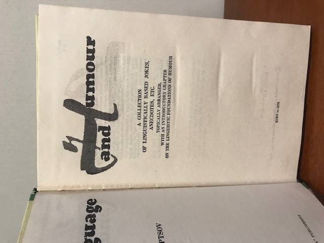 Language and Humor, 1974
