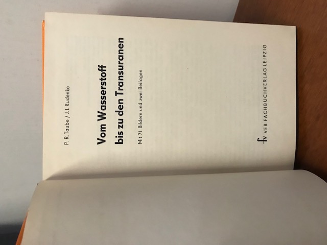 Vom Wasserstoff bis zu den Transuranen 1967