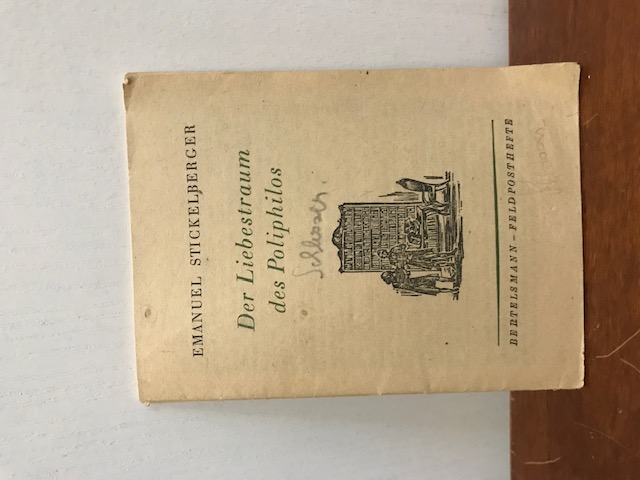 Der Liebestraum des Poliphilos, Stickelberger