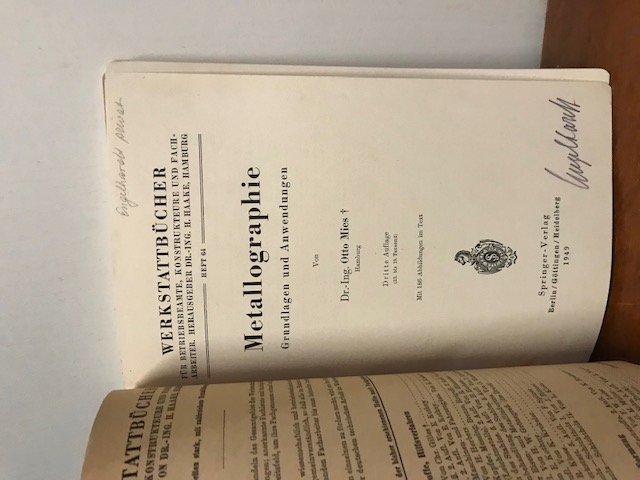 Werkstattbücher Heft 64 Metallographie