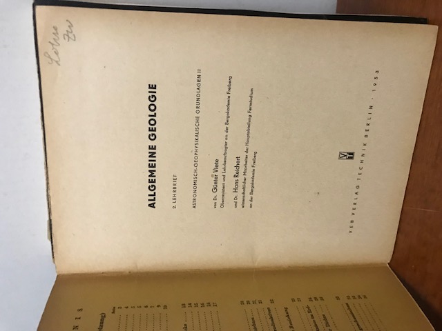 Allgemeine Geologie, Lehrbrief 1-7